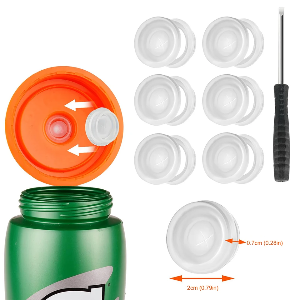 6 balení výdavkové ventily Silikónový ventil a plastová vložka Žiadne výmenné príslušenstvo pre úniky pre fľašu s vodou Gatorade GX
