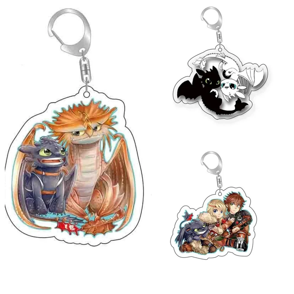 6 cm anime Ako vycvičiť svojho draka akrylového modelu Keychain Model Cosplay Charm Postavy ozdoby Doplnky Goods Collection Gifts