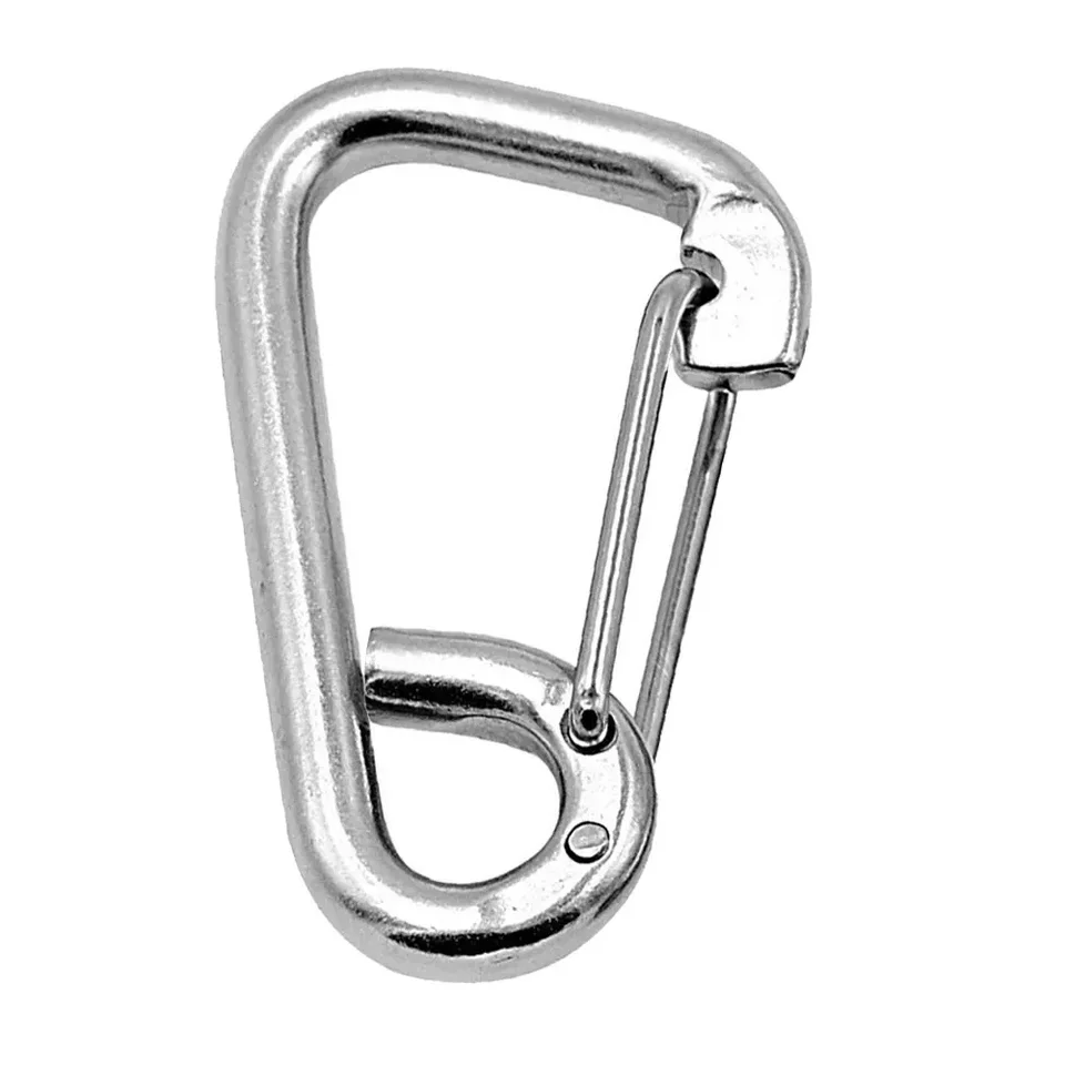 6 cm námorná kvalita z nehrdzej ocele Spring Carabiner na príslušenstvo potápania potápania člna kajaku
