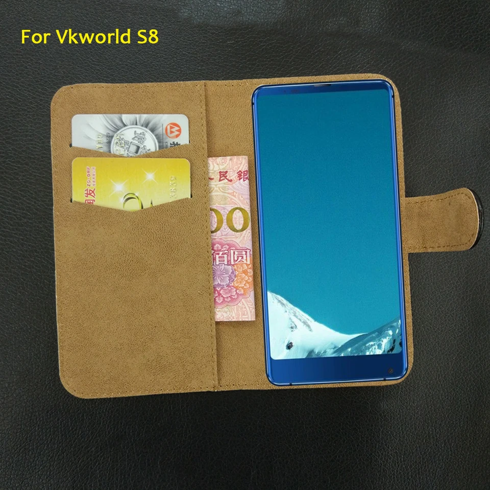 6 Colors VKWorld S8 Case Leather Fashion Vintage Luxury Exclusive Retro Protective VKWorld S8 Cover Cover Credit