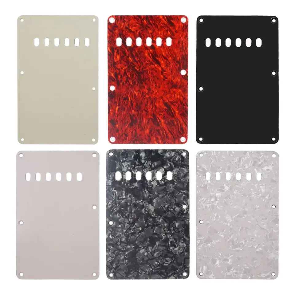 6 jamiek Pickguard Tremolo Cover Cover Backplate, Elektrická gitarová ACC výmena diel