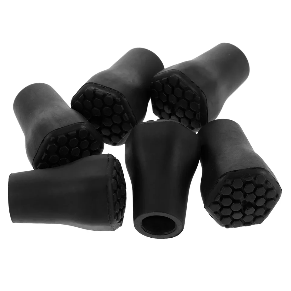 6 ks Alpenstock Accessories Walking Stick Tip Tips Tips Cours Covers Plast Trekking Chrániče, ktoré nie sú prepravné turistické stolíky