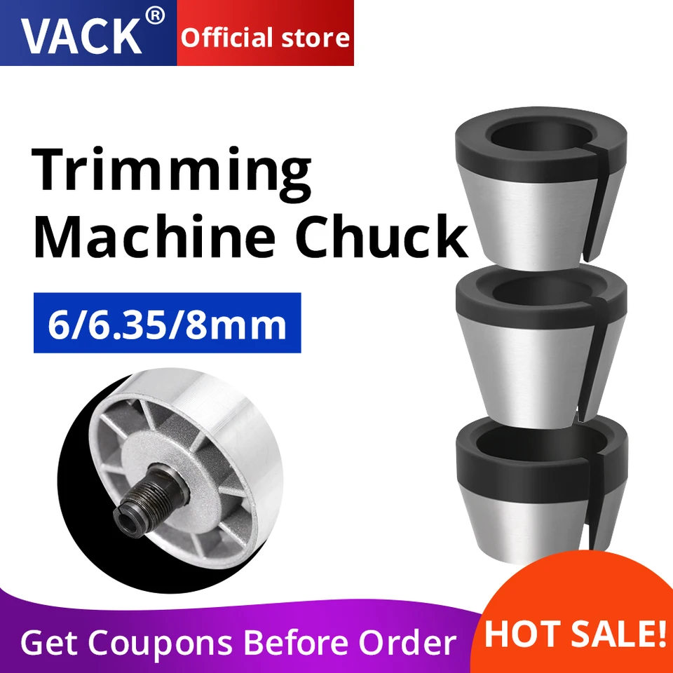 6 mm/6,35 mm/8 mm Collet Chuck s orezávaním orezávania matice Elektrický smerovač Sada Sada frézovacích nožníc Príslušenstvo