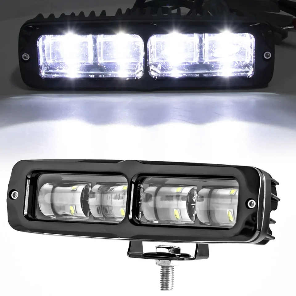 6 -palcová LED svetlá tyčinka Offroad jazdecká svetlo pracovná lampa hmlové svetlá pre motocykel 4x4 ATV TRACTOR TRACTOR 12V 24V