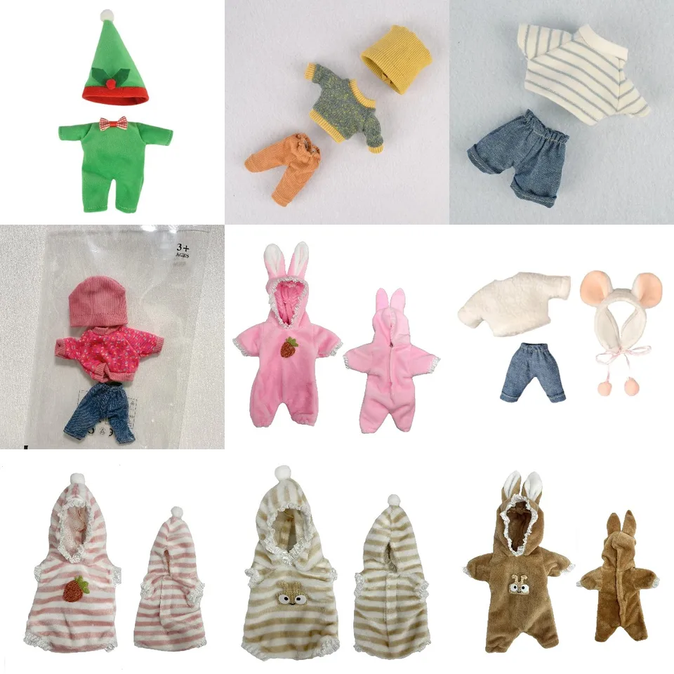 6 -palcový silikónový rent Doll Clothes 9 Štýly na výber záchranných odevov novorodencov pre bábiky, aby sa zmestili 6 palcovej bábiky
