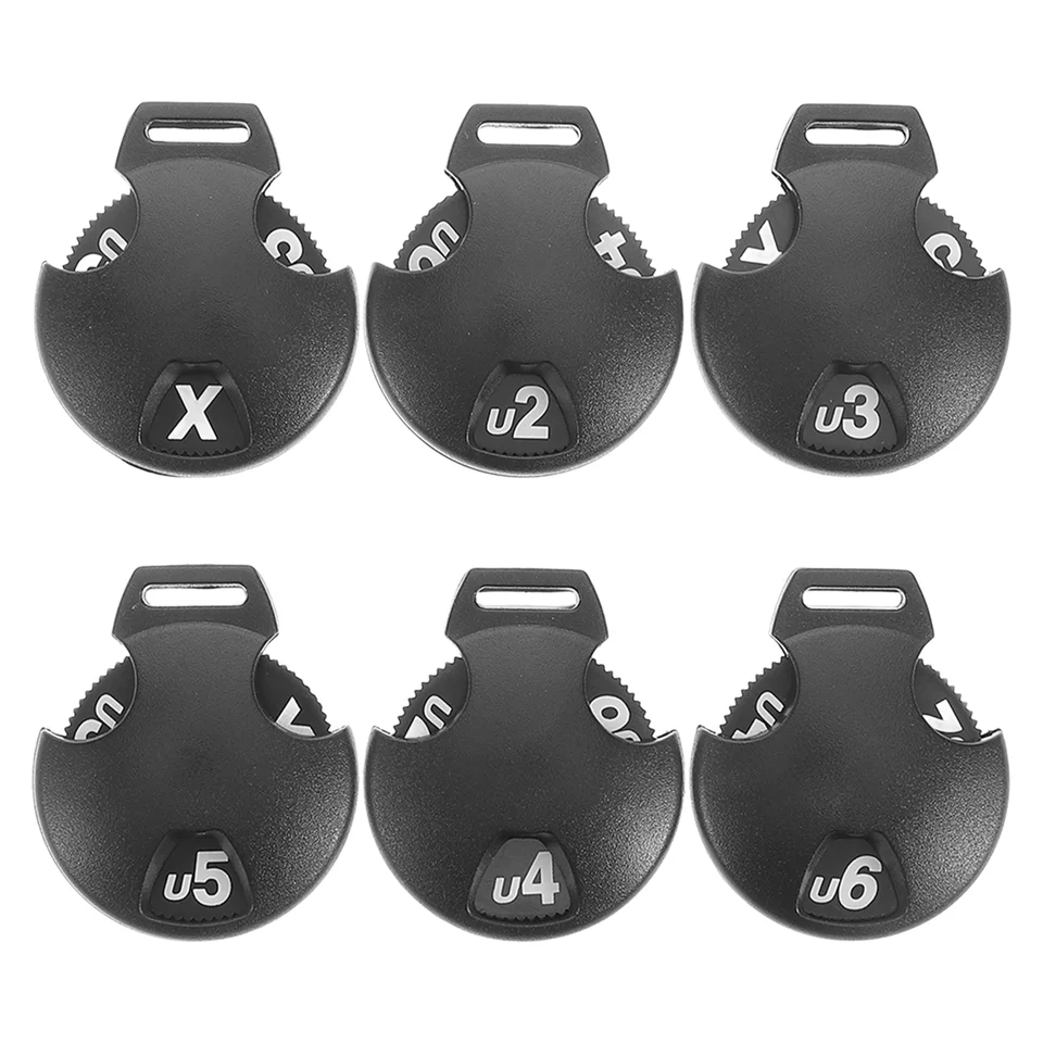 6 PCS Golf Number Reťaz retiazky klub Headcover Tag Lieta