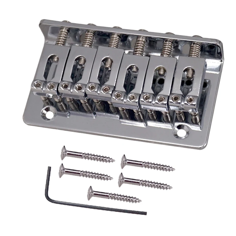6 Saddle Bridge String za dnom pre Telecaster Electric Guitar Guitar Accessory Part