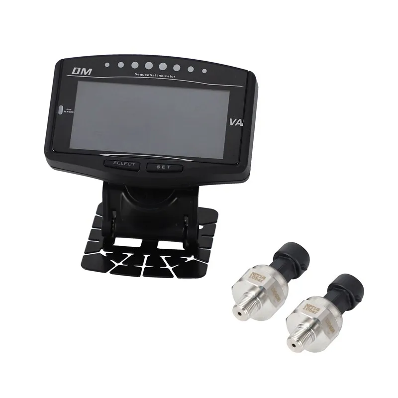 6 v 1 univerzálny automobil digitálny LCD meradlo oleja oleja voltmeter teplota teploty teploty paliva Tachometer Turbo Boost