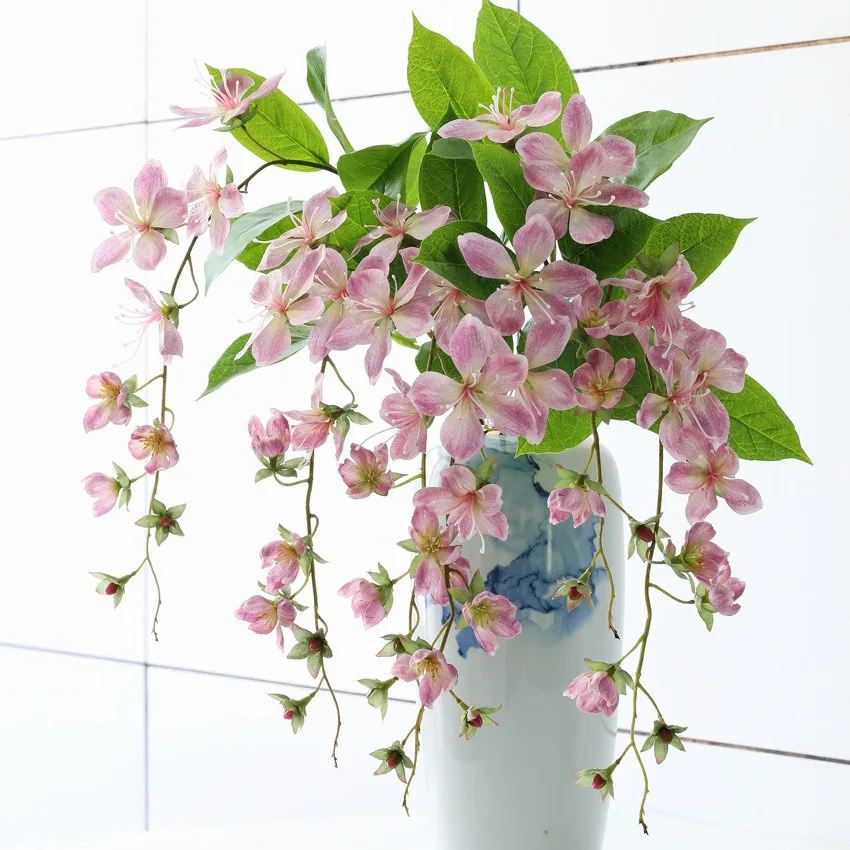 6 vetiev/balenie Nové simulované kvetinové klinové jasmine 3D tlač vysokokvalitného modelového modelovania kvetov kvety kvety