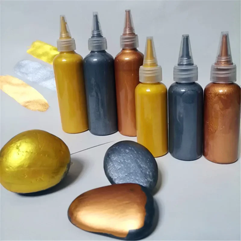 60/5/500 ml kovové akrylové farby Perlescent pigment Art Supplies Craft Model/Kamenný farebný výkres Dekoratívny povlak