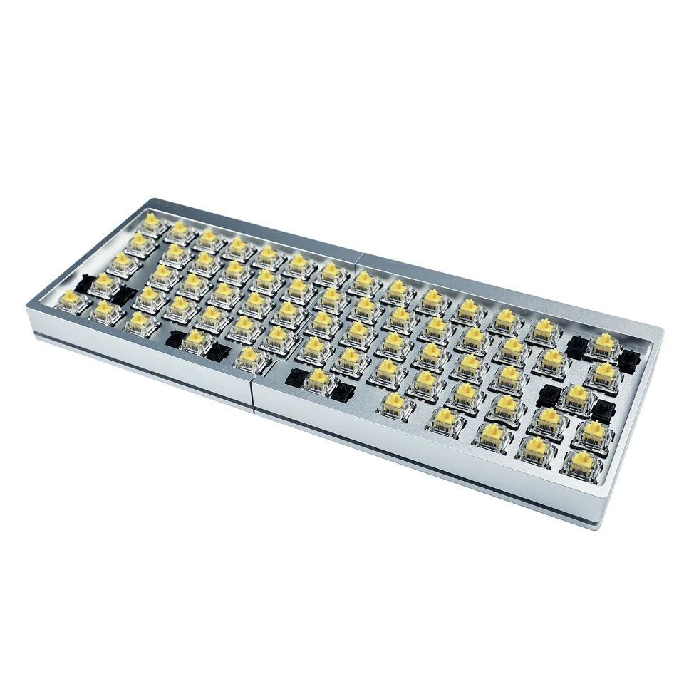 60% 64 Split Hotswap Klávesnica SP64 Underglow RGB Bface Plne programovateľné PCB CNC hliníkové puzdro pre mechanickú klávesnicu pre mechanickú klávesnicu