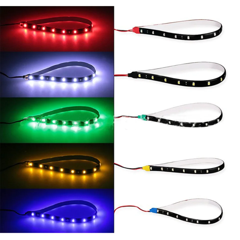 60 cm LED pásové svetlá 1210 SMD 30 LED auto Strip sviatočné svetlo Flexibilné dekoratívna lampa páska DRL lampy Styling auta 12V