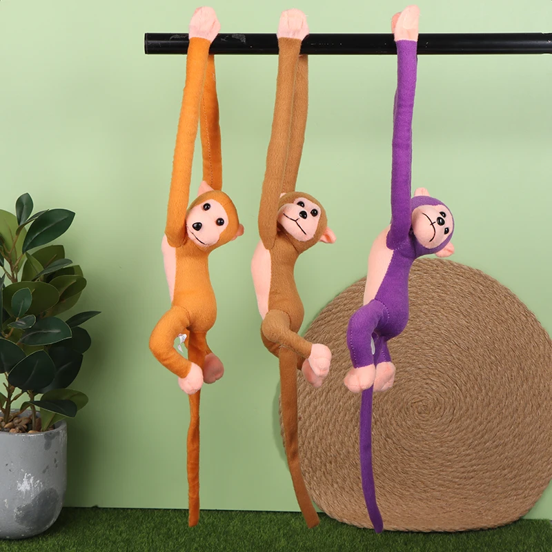 60 cm vŕzgajte dlhé rameno Tail Monkey Doll Soft Hračka detská kočík podlietka spiace hračky Domáce dekorácie závesy zavesenie bábiky