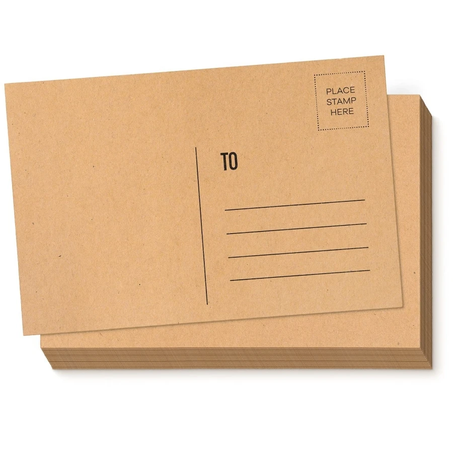 60 ks Brown 4x6 Plant Ppla Cards, prázdne poštové pohľadnice nastavené. Vytvorte si vlastné tlačiteľné pohľadnice. 300 GSM pohľadničné papierové karty