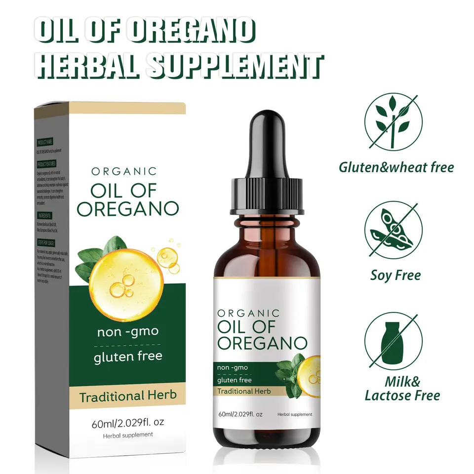 60 ml Carlyle Organic Oil Oregano éterický olej z Origanum vulgare účinný pre telo zdravé zriedením ako masáž s lokálnym použitím