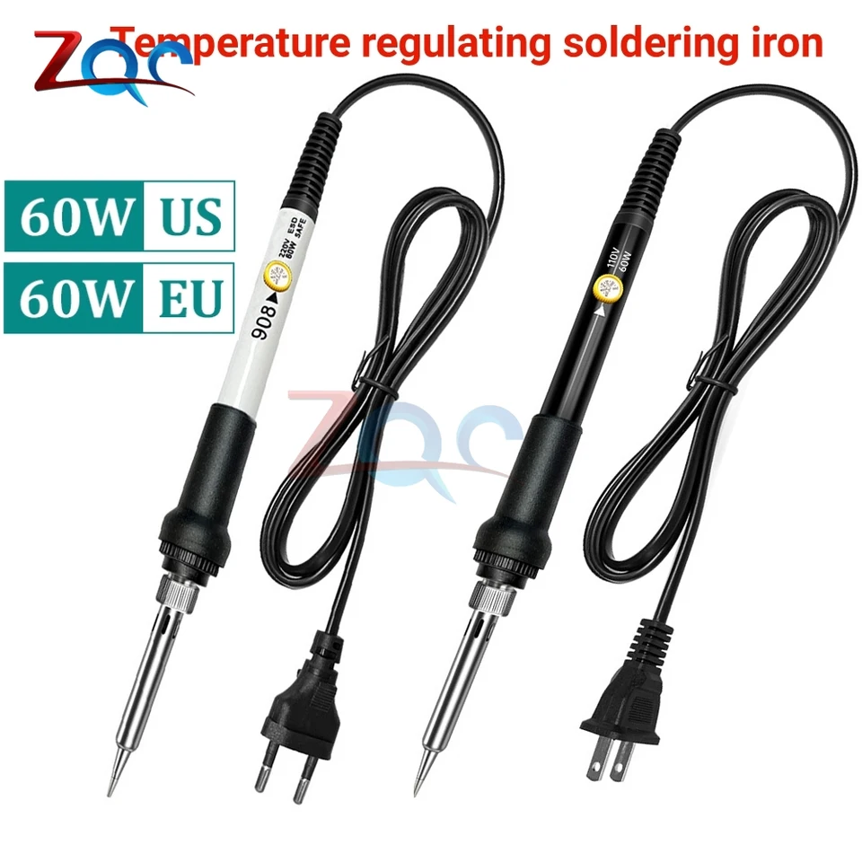 60 W elektrický spájkovací železo LCD Digitálny displej nastaviteľné nástroje na opravu teploty 220 V / 110V Spájkovací drôt Tipy