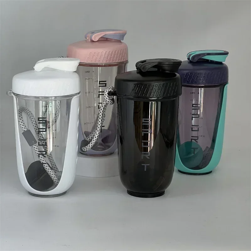600 ml Blender Blender Shaker s plastovou plesom BPA BPA Free Plast bielkoviny otriasajú nepriepustné pre práškové cvičenie v telocvični šport