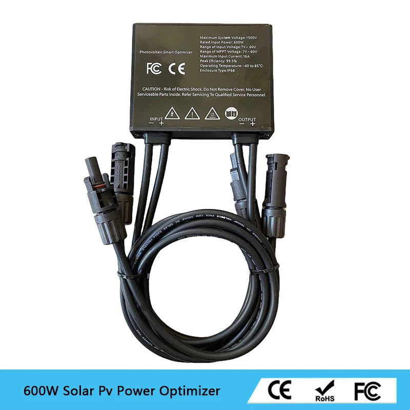 600 W kovový škrupinový optimalizátor Power Optimizer Solárna elektráreň Optimalizácia výkonu MPPT MPPT Modul rieši oklúziu tieňa, aby sa zvýšila PO