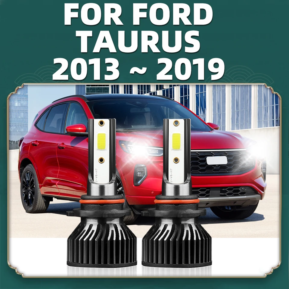 6000K LED 100 W 10000LM Svetlometové žiarovky 9012 HIR2 Automatické žiarovky Turbo pre Ford Taurus 2013 2014 2015 2016 2016 2017 2018 2018 2019