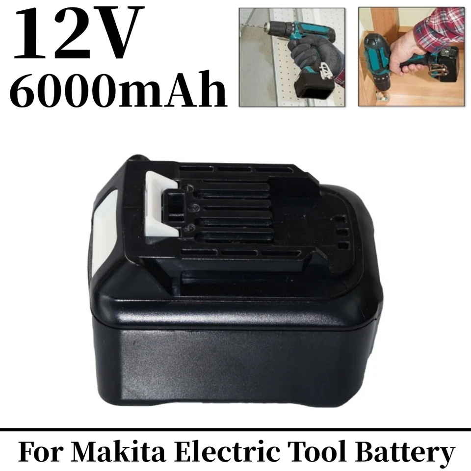 6000MAH BL1041B Výmena lítium-iónovej batérie 12V Max CXT pre Makita BL1021B BL1041 BL1015B BL1020B Nástroje