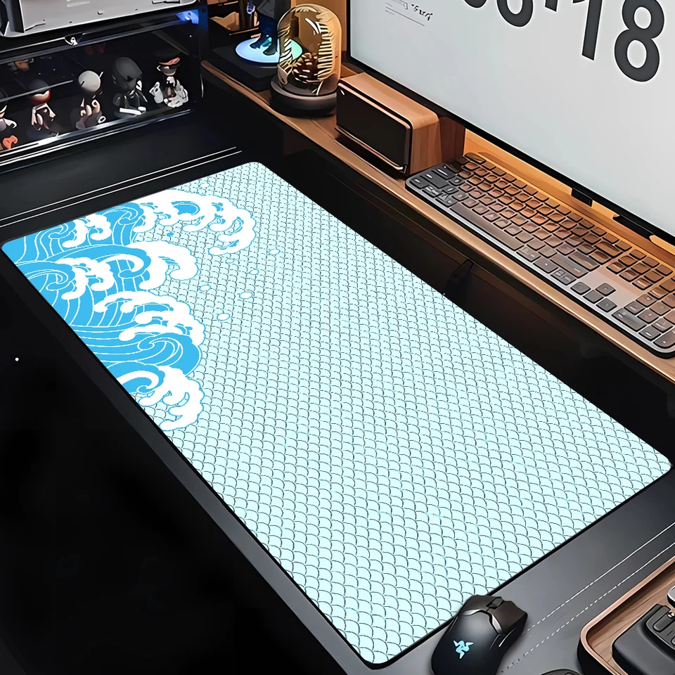 600x300 mm herné PC MousePad Hering Accessories Nový model Wave Series notebook non-sklip deskmat kancelária gumový koberec Doprava zdarma