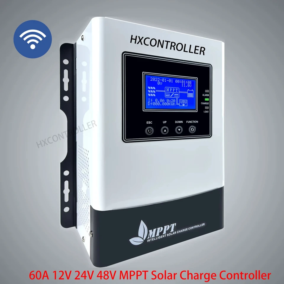 60A 80A 100A MPPT solárny regulátor 12v 24v 48V 150VDC regulátor regulátora solárneho panela s funkciou WiFi pre gél LIFEPO4