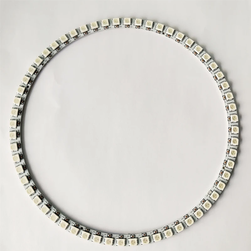 60bits 60leds Ring LEDS Ring WS2812B Ring 5050 RGB LED svetlo guľôčkové guľôčky prsteň svetlo DC5V White Black PCB