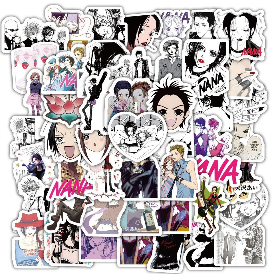 60ks anime nana nálepky cool graffiti obtisky