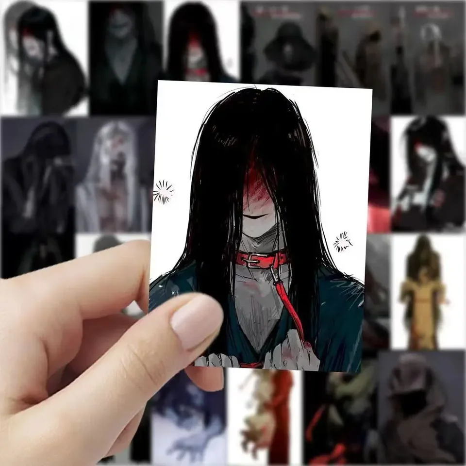 60ks homcikár anime mrcrawling anime girl nálepky pre dospelých, nepremokavé nálepky pre fľaše s vodou pre laptop Skateboard