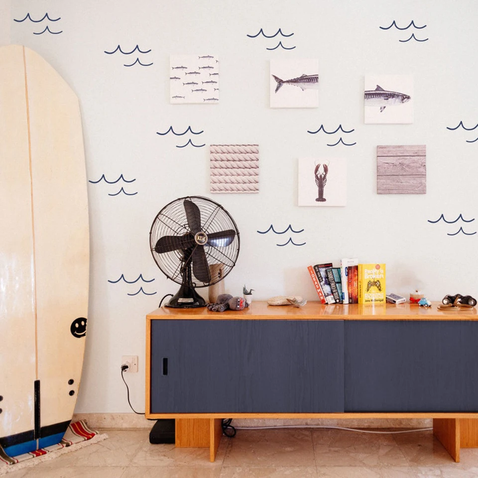 60ks jazda na vlnách oceánsky nálepka Nálepka detská izba Spálňa pláž more surf surf surf surf wall herňa herňa domov dekor