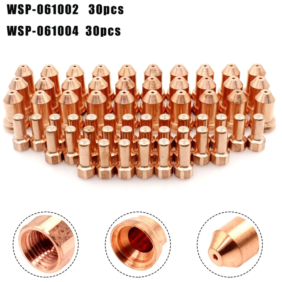 60ks PT-80 / PT80 / IPT-80 Plazma Cutter Torch Elektróda 1,2 mm 52558 WSP-061002 TIPS 51311.12