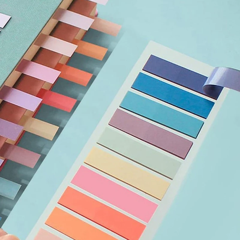 60ks vodotesný štítok s voľným listom lepivé poznámky Index Vlajky Tab Strip Strip School Office DIY Stationery Supaly Dodávky
