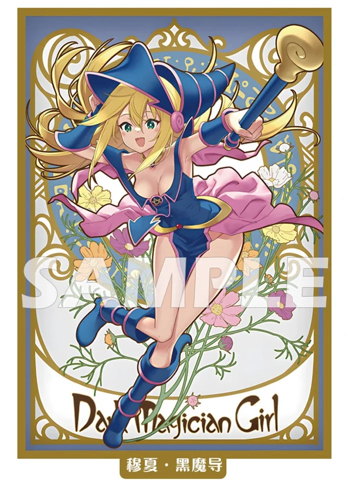 60ks Yugioh Dark Magician Girl Card Ruckves Laser Effict Case pre Yu-Gi-Oh! Zbierka obchodných kariet OCG 62x89 mm