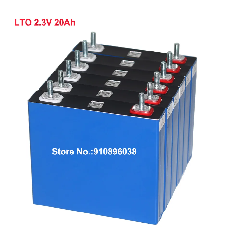 60ks/šarža Scib 2,3V 2,4V 20AH LTO MAXICKÝ výstup 1200W 500A Vypúšťanie s rýchlym nabíjaním Lifecycels 20000 -krát