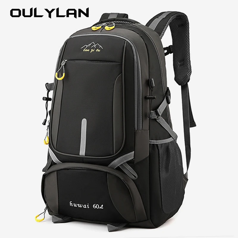 60L Teenager Schoolbag Sports Batkázaj cestovný batoh pre mužov Ženy Vodotesný veľký kapacitný vonkajší horolezectvo Rucksal