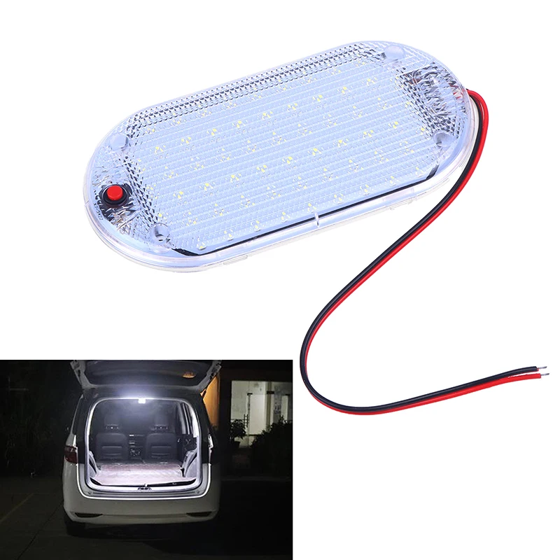 60LED 12V-85V LED vozidlo vozidlo DOME Strešné stropné osvetlenie Lampa Interiérová strešná svet