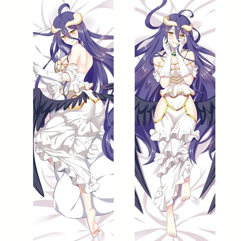 60x180 cm japonská anime kráska Girl Overlord Albedo Shalltear Bloclefen Dakimakura Body vankúšik objímajúcich vankúš