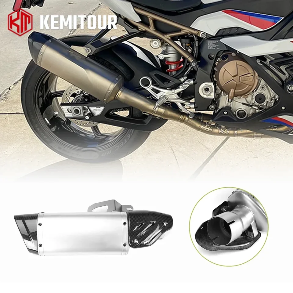 61 mm motocykel tlmič výfukových plynov pre BMW S1000RR 2019 2020 2021 2022 Oceľové výfukové potrubie Systém Motocycle príslušenstvo