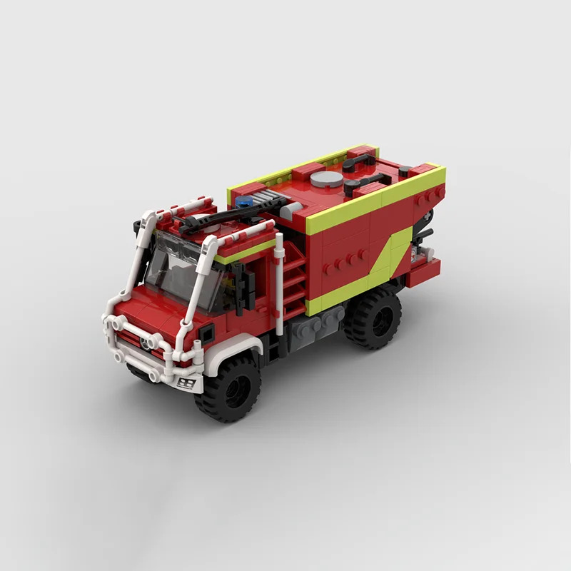 616ks MOC City Unimog Forest Firetruckmodel Building Blocks Technológia tehly DIY kreatívne zhromaždenie detské hračky vianočné darčeky