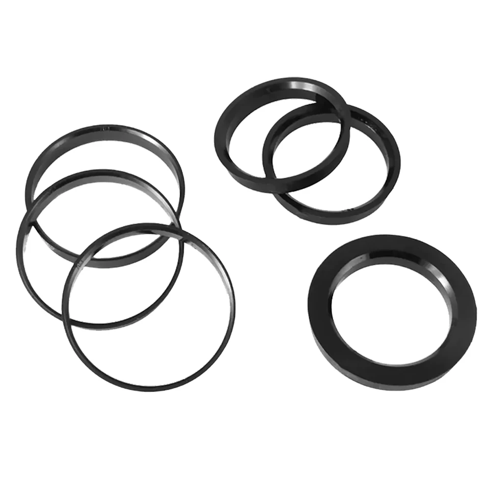 63.4-57,1 mm 4ks čierne plastové koleso centrované krúžky pre VW kolesové okrajové diely