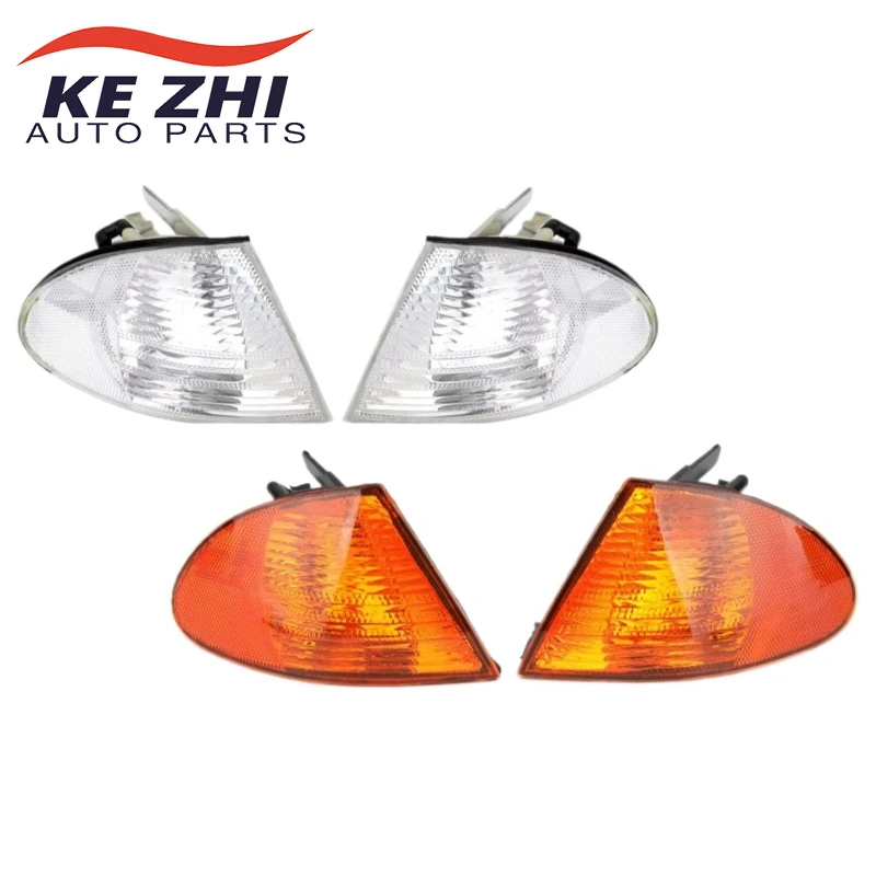 63136902765 vľavo a pravý smerový svetlo Roh roh Rohová lampa vhodná pre BMW 3 Series E46 Sedan 1999-2001