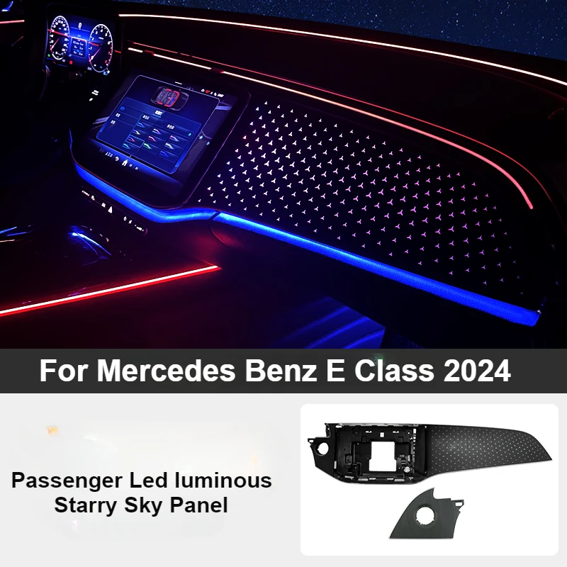64 Colors LED LED LED LED LOUVNY SVETRY SKAPOVÉ PANEL NÁVRHA PRE Mercedes Benz E CLASS 2024 W214