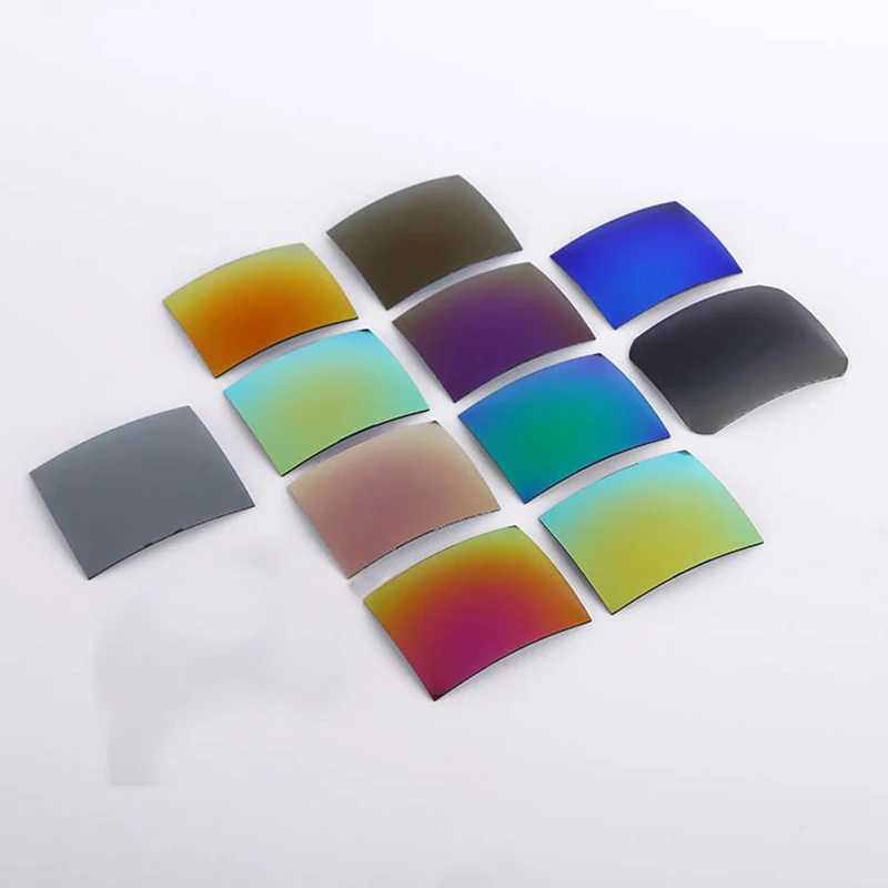 65*55*1,0 mm TAC Multicolor Polarizované slnečné okuliare objektív Ženy Men Men Blue Light Coating Shades Sun Guels Lens Vlastné slnečné okuliare