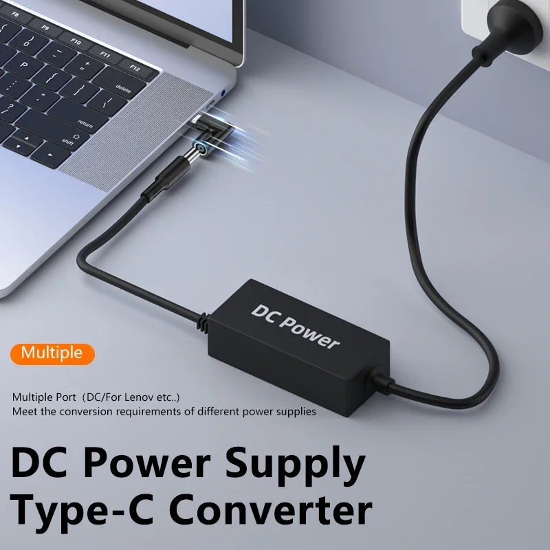 65 W PD Typ konvertora C na 7,4*5,0 mm adaptér na nabíjanie energie USB-C Mužský výstup DC DC Vstup pre Lenovo HP Dell Asus Samsung