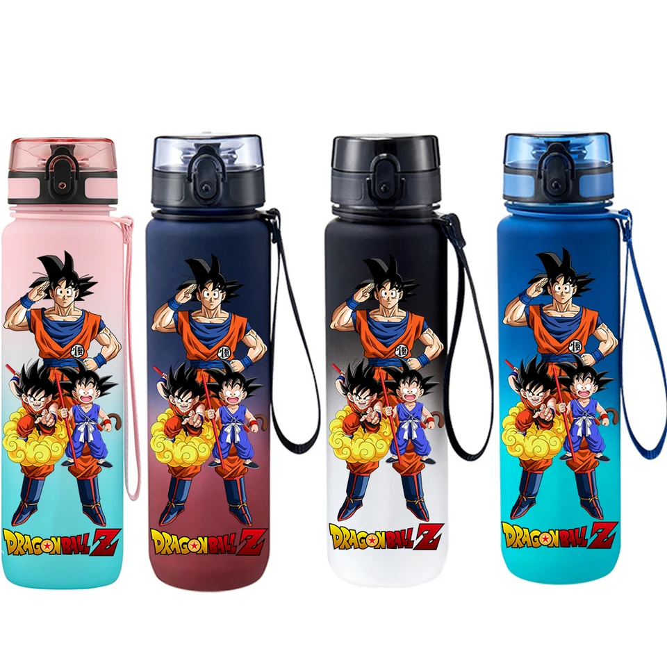 650 ml Dragon Ball Red Green Blue Black Plastic Pccleak Proof For Outdoor Prenosný cestovný šport Anime Son Goku Fope Cup