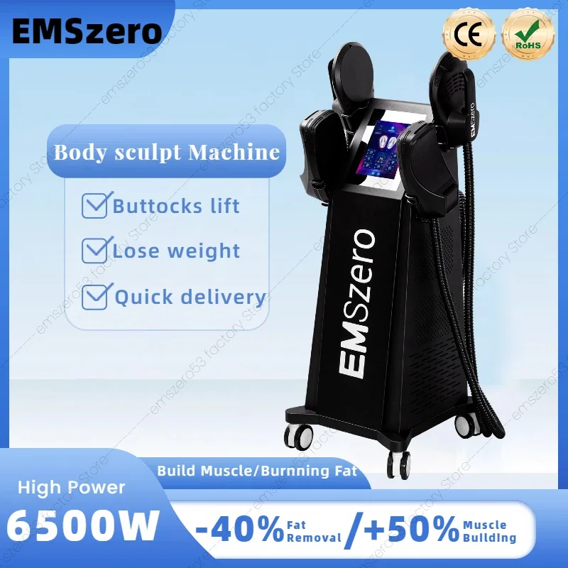 6500W RF EMS Sculpt Machine New Emszero Body Scharping Stimulation Stimulácia tuku Zničenie tuku 15 Elektromagnetická technológia chudnutia