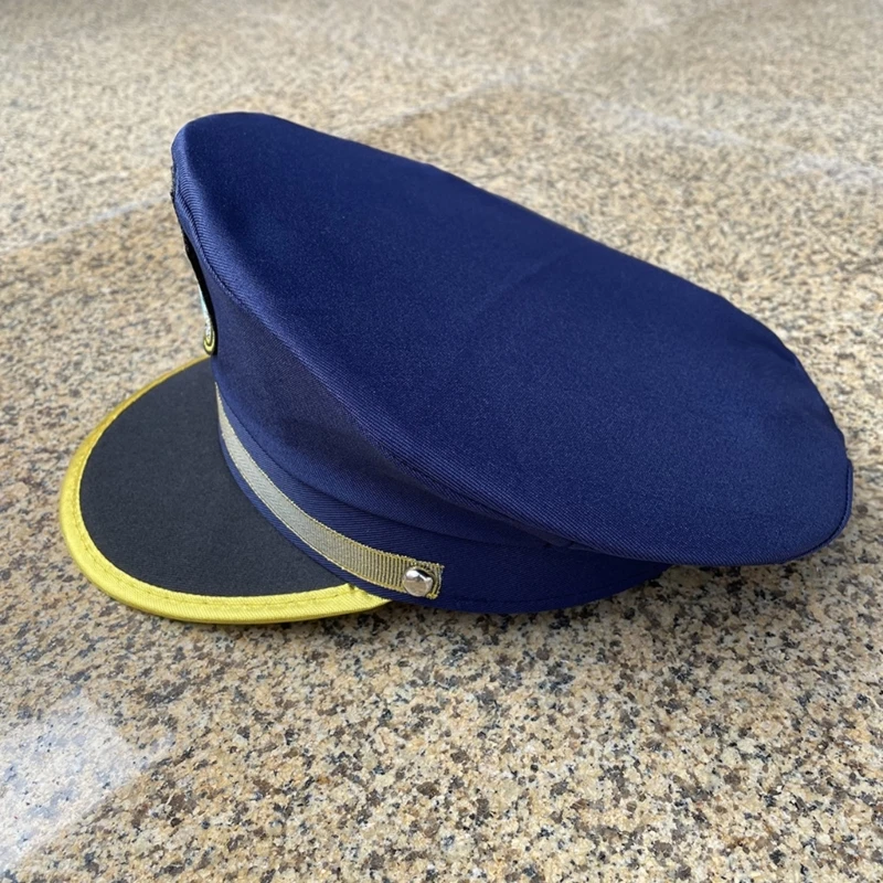 652f Detská policajná čiapka pre Halloween Party Badge Police Hat Cosplay Costume Hat pre deti školská dráma role