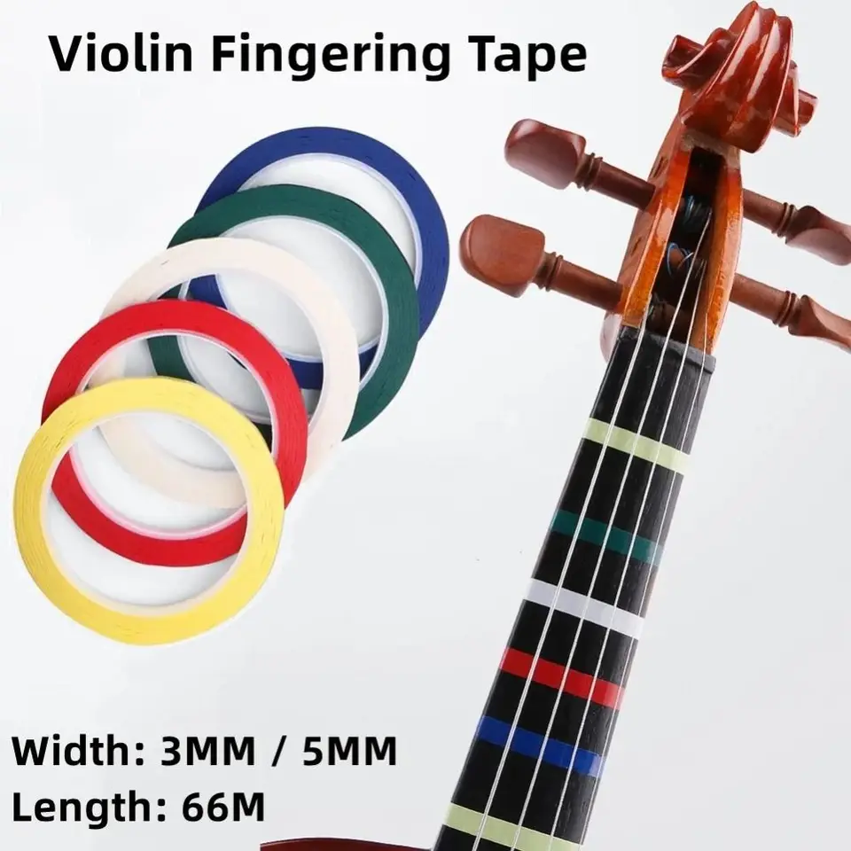 66 m husľové prstokajúce páskové nálepky na označovanie pozície mriežky Značenie pásky Fretboard Poznámky pozície violončelo basový reťazec
