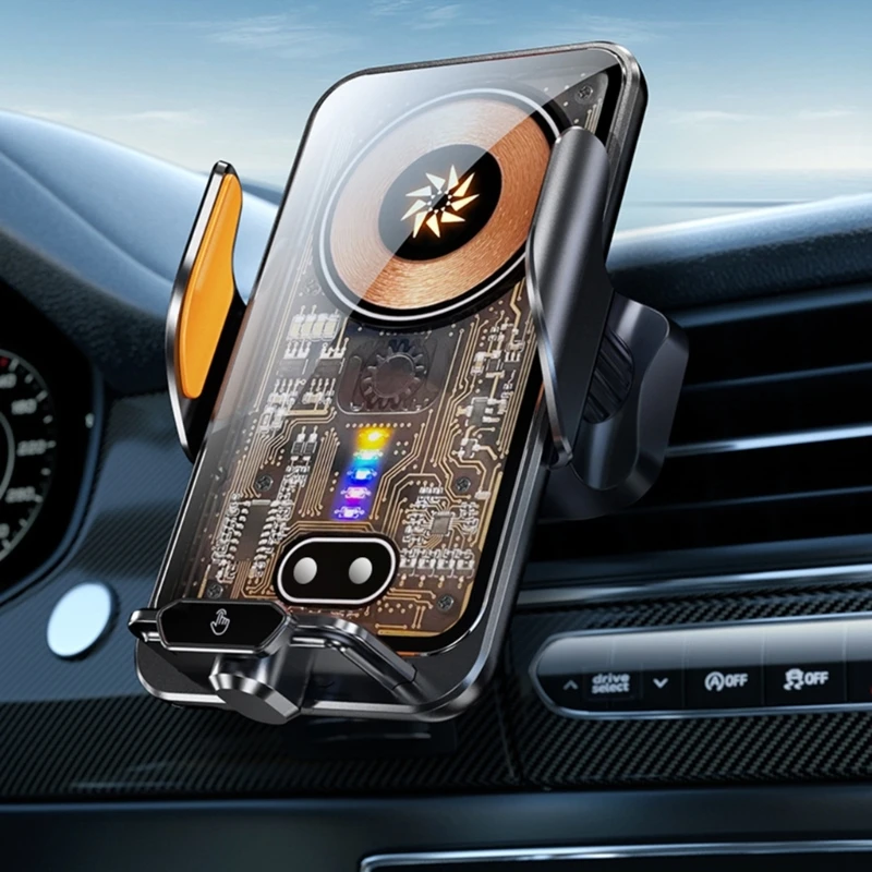 66 W Fast Chargings Bezdrôtový poplatok automobilu, automatické upínanie automobilu Mount Air Vent Car Phone pre mobilný telefón