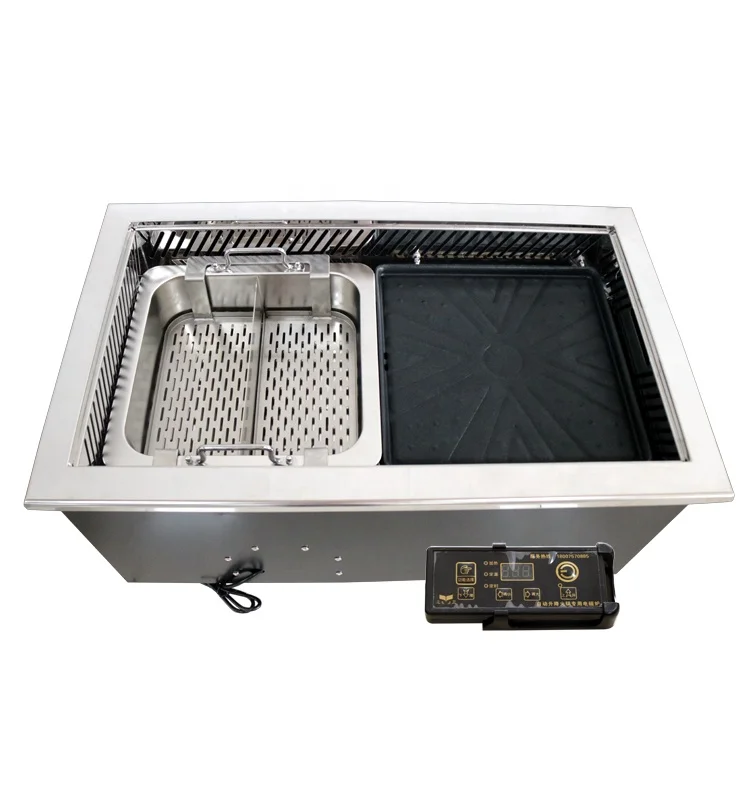 660 Zdvíhacie horúce hrniec grilovanie gril nového štýlu bezdychový elektrický Hotpot BBQ